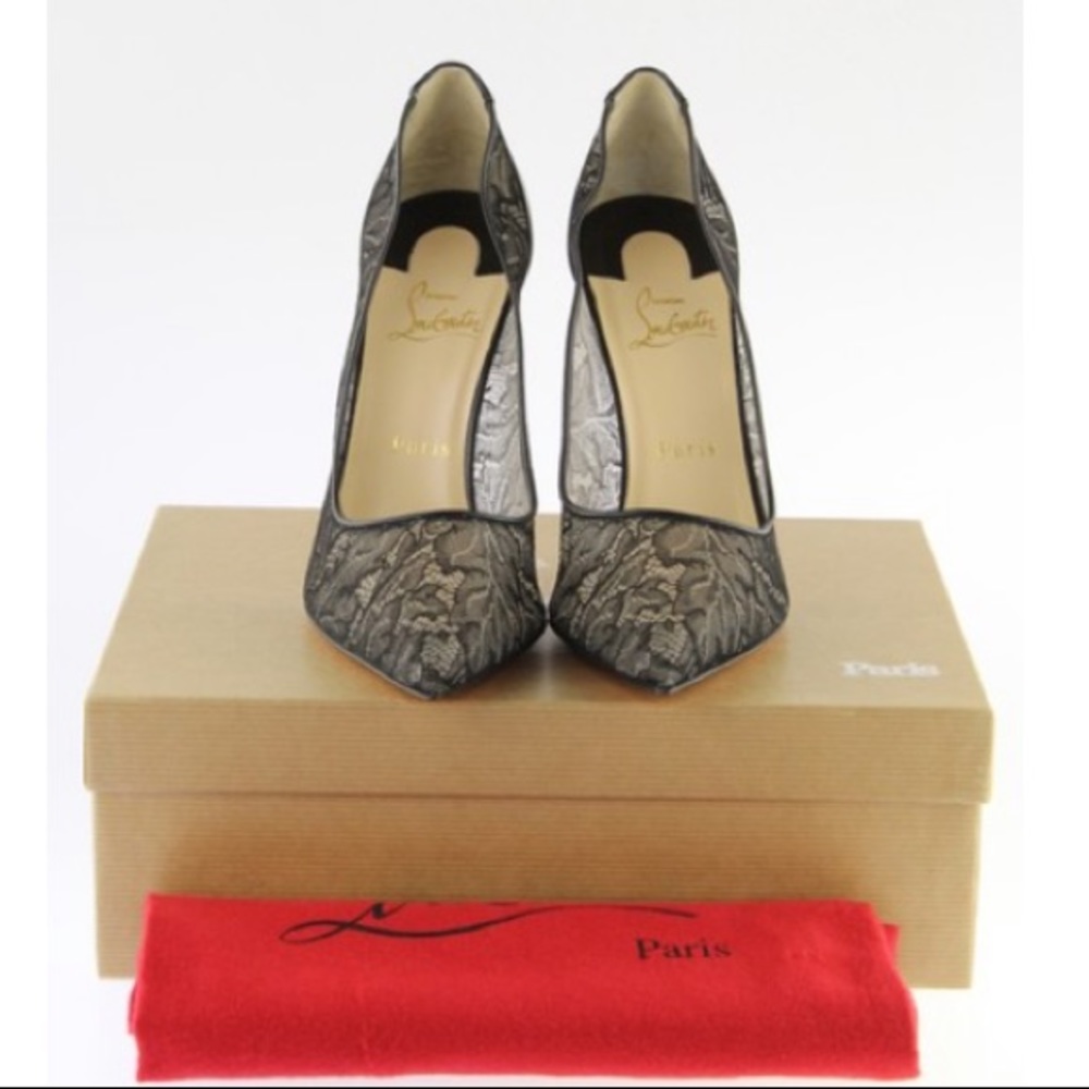 Christian Louboutin Follies Lace 120mm Pumps